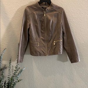 Alfani faux leather jacket.